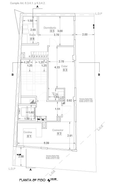 Plano del piso 8